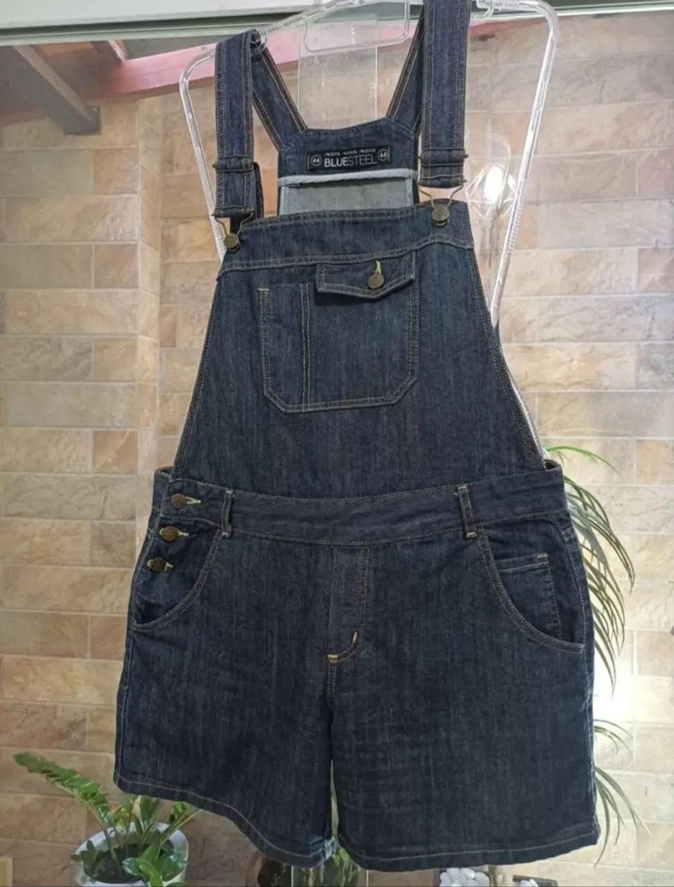 Jardineira Jeans Feminina 