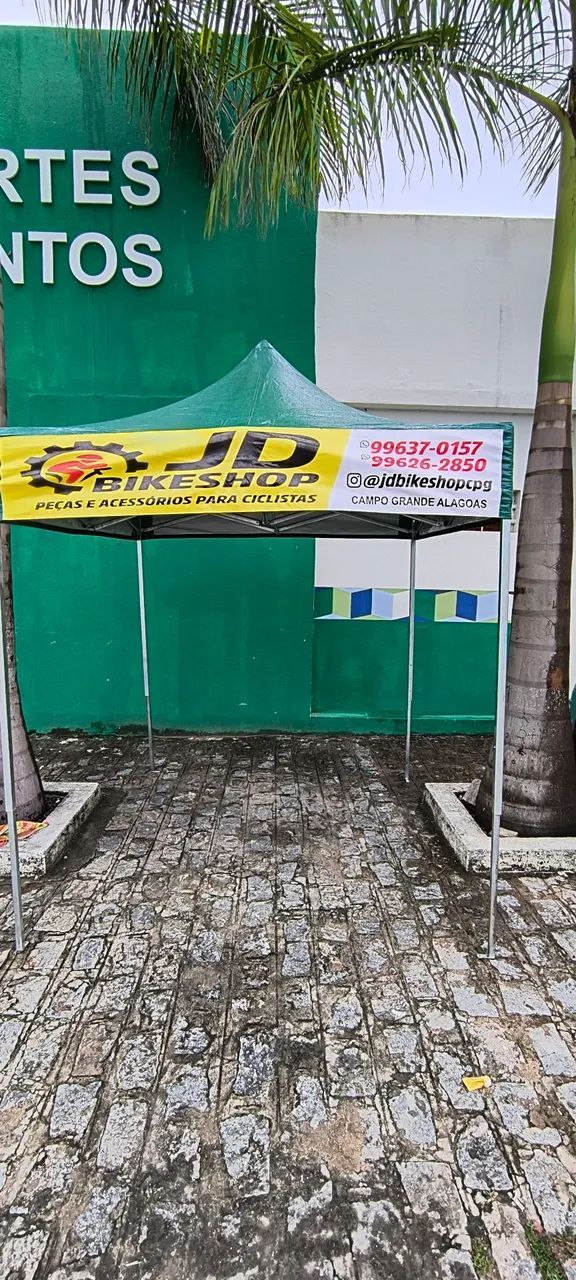 TENDA SANFONADA 2X2 FEITA COM METALON 