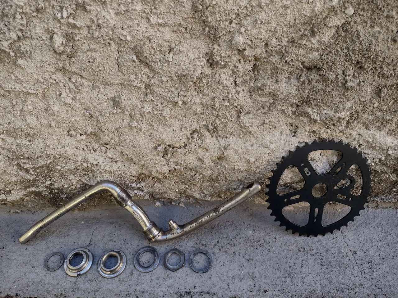 Kit Pedivela e coroa 175mm Bmx