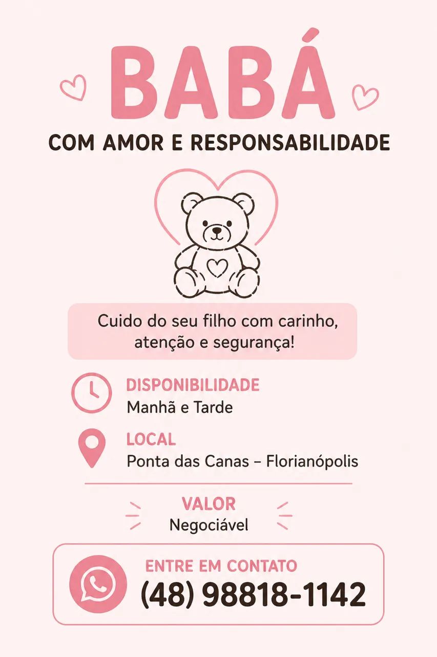 Babá disponível 