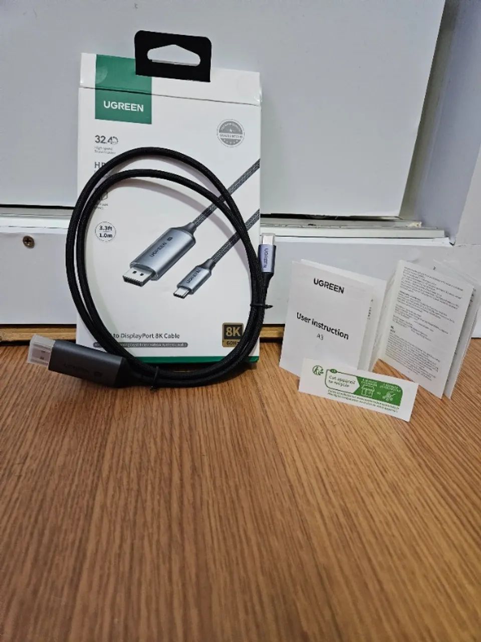 Cabo USB-C UGREEN para DisplayPort 8K@60Hz 1M - Foto 2