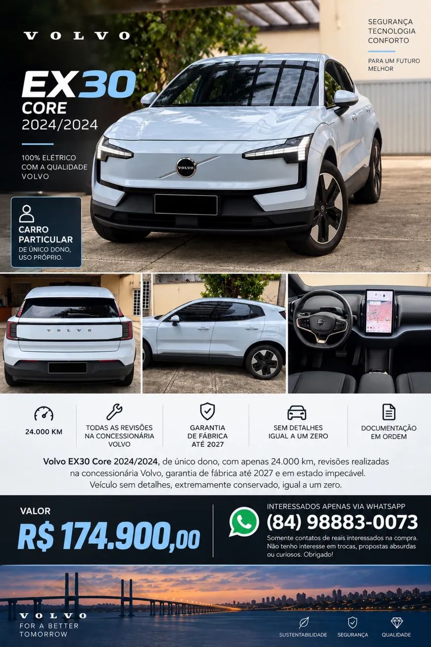 Volvo EX30 E40 Core (elétrico) 2024
