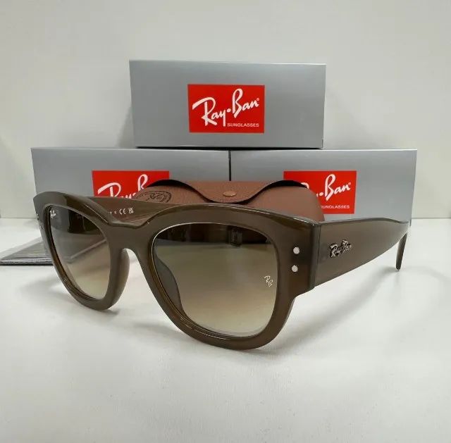 Óculos de sol ray-ban Jorge nude lentes de cristal - Foto 5