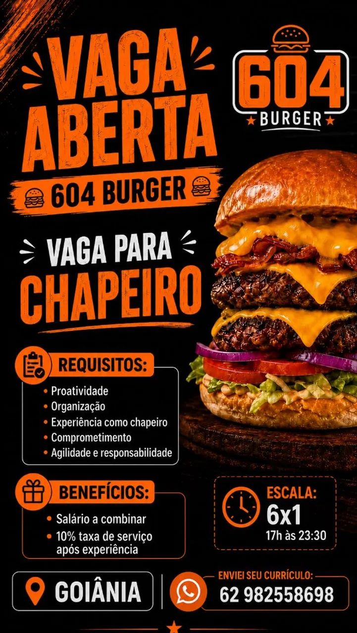 Vaga para chapeiro