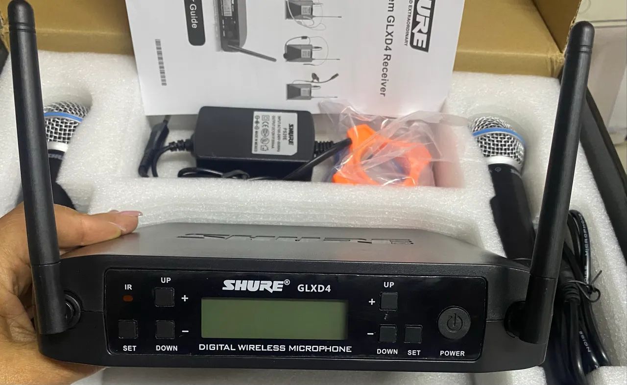 SUPER PROMOÇÃO Microfone SHURE  Wireless System GLXD 4 Receiver - Foto 4