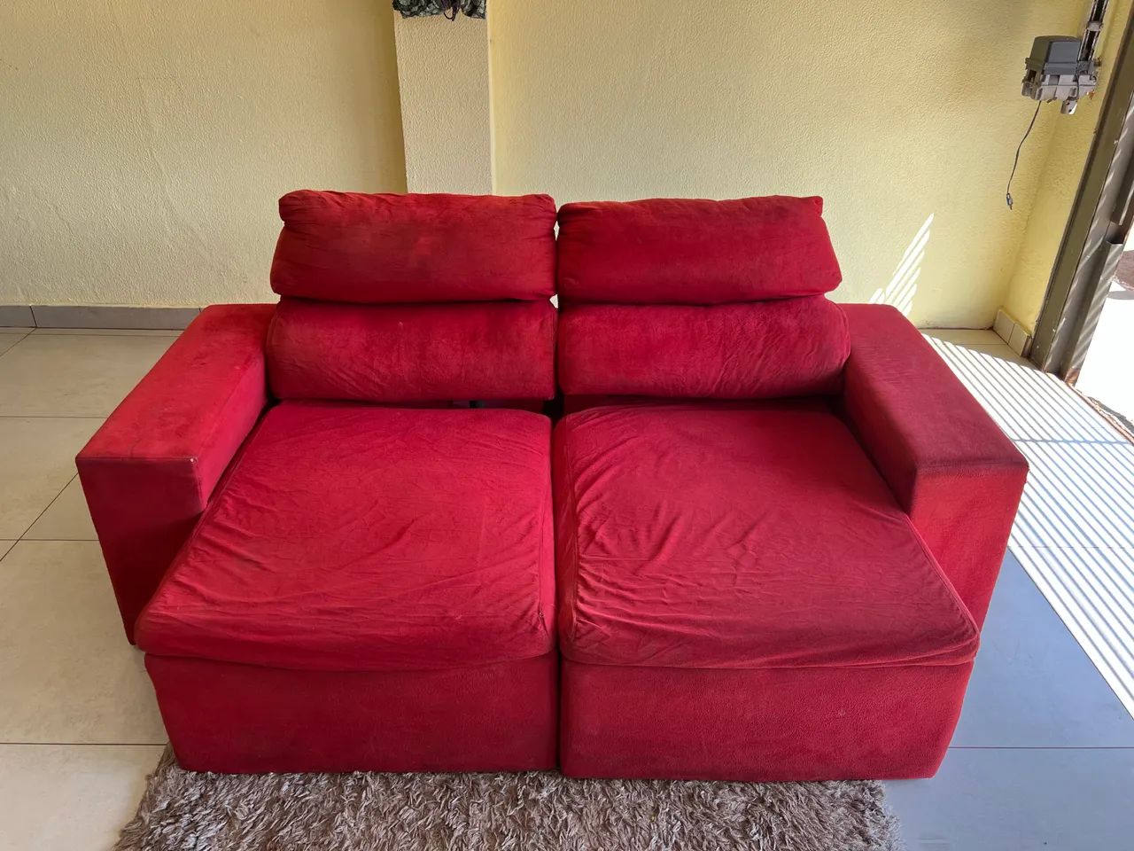 Vendo Sofá Retrátil e reclinável usado em bom estado Entrego * - Foto 3