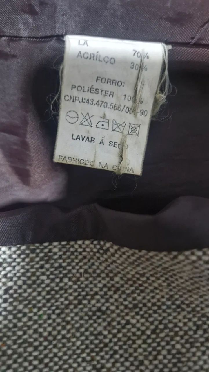 Sobretudo lã Choulder  - Foto 4