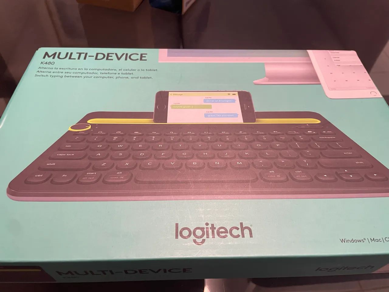 Teclado Logitech K480 Bluetooth - Pouco Uso/Sem Marcas - Foto 2