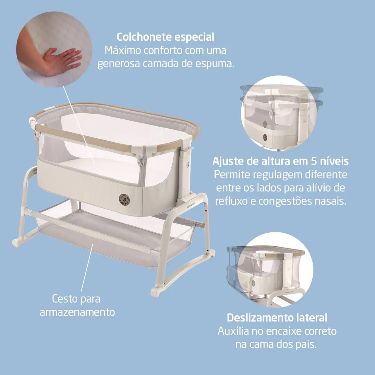 Berço Co-bed | Maxi Cosi Lora Air - Foto 4