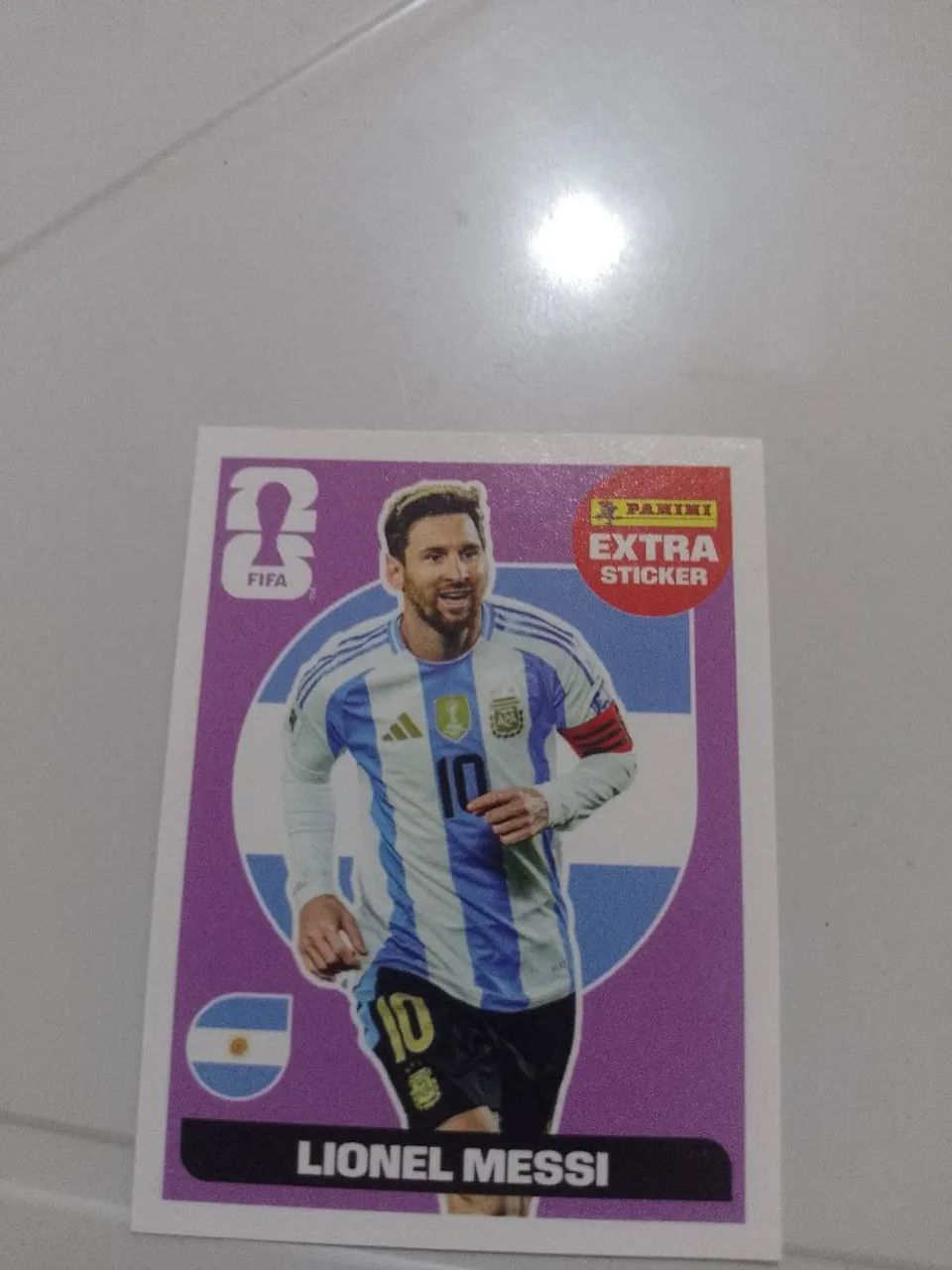 Figurinha do Messi regular da copa de 2026 
