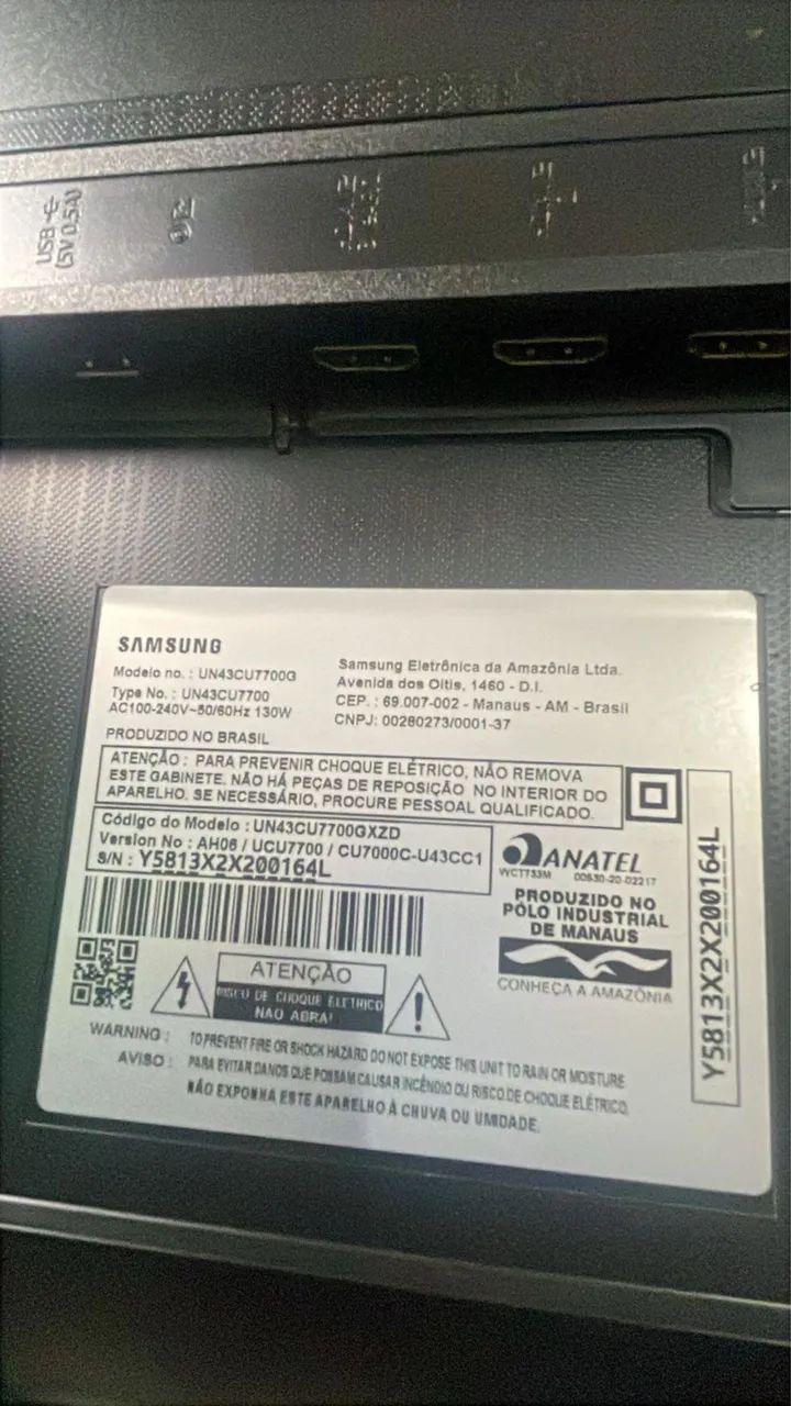Samsung 43 crystal 4k 