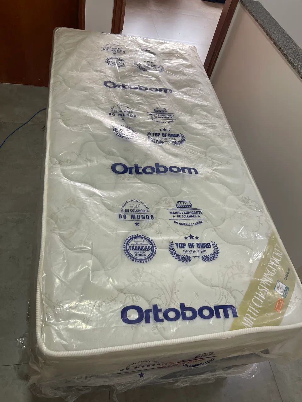 COLCHÃO ORTOBOM NOVO - BASE + COLCHÃO  - Foto 3