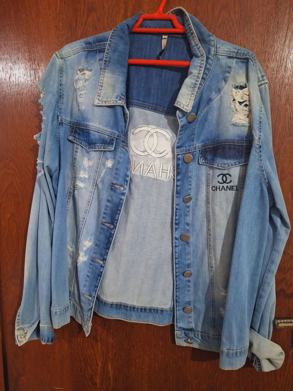 Jaquetas jeans estilosas vestem 40/42 - Foto 4