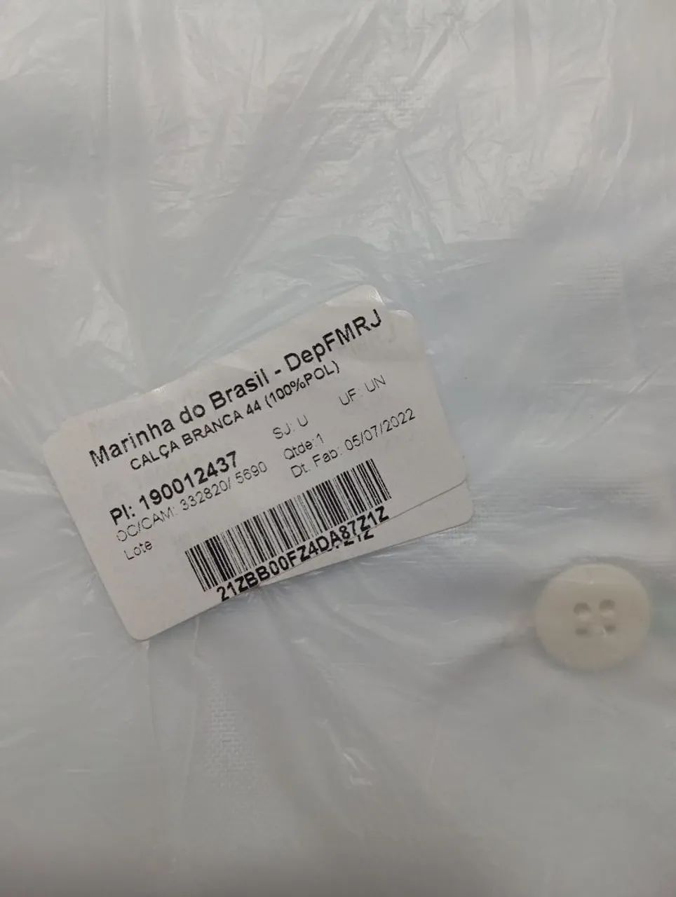 Calça do Uniforme BRANCO Marinha Do Brasil - Foto 4