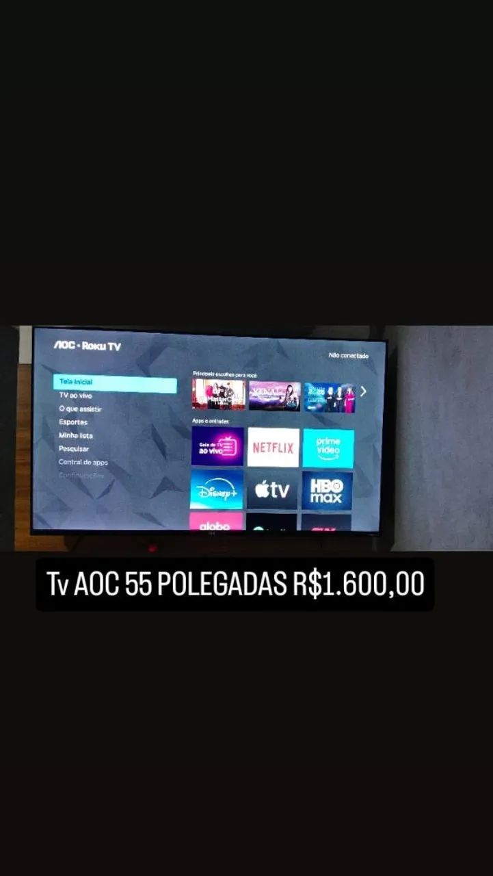 TV smart 55 polegadas