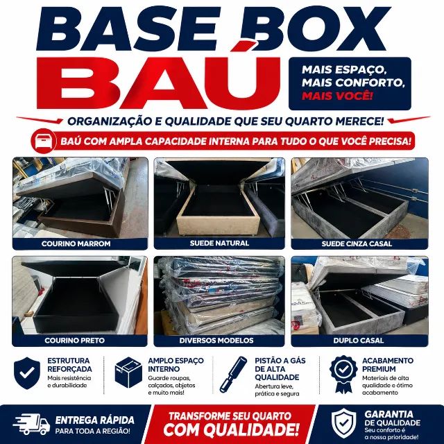 Camas Baú com Fabricação Própria - Qualidade e Organização!