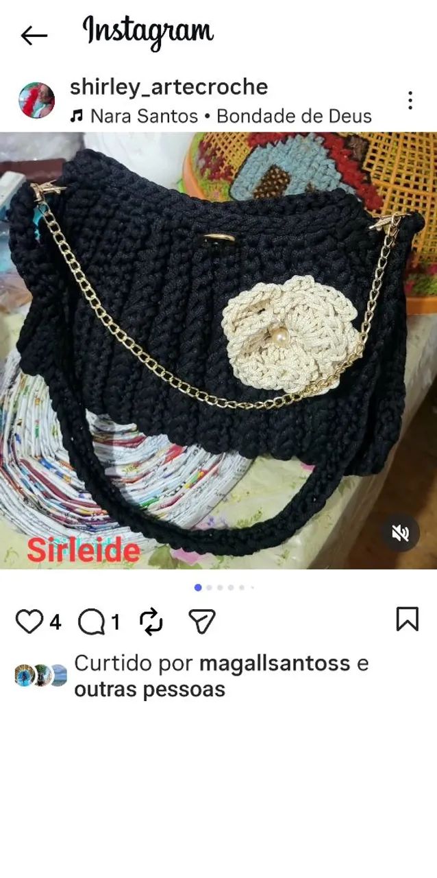 Bolsa de crochê  - Foto 2