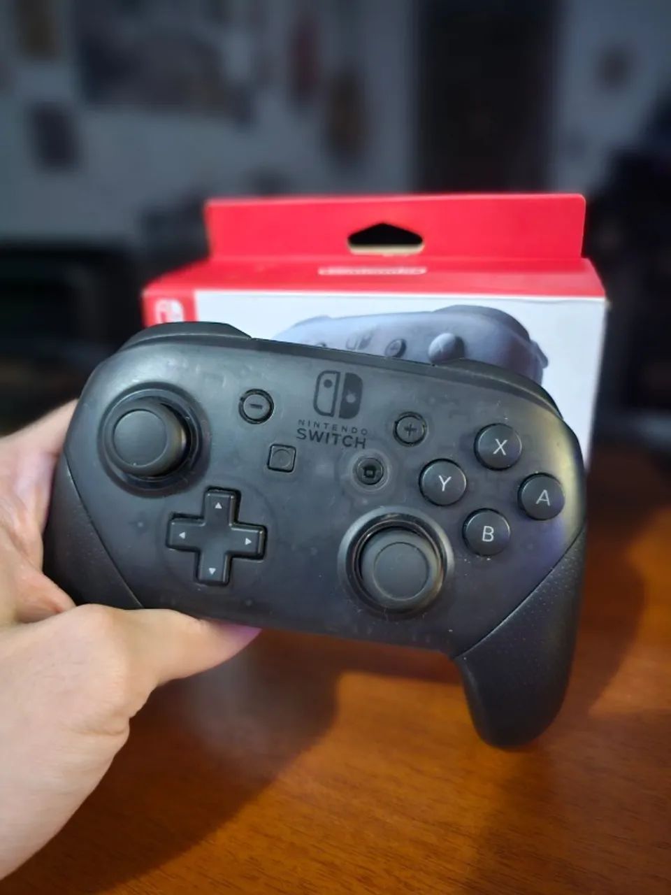 Pro Controller Nintendo Switch Original (Seminovo + Caixa Original) | Envio OLXPAY - Foto 3
