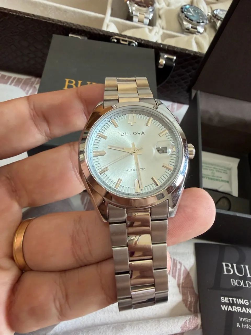 Relógio Bulova Classic Surveyor Automático Azul - 96B469 - Foto 2