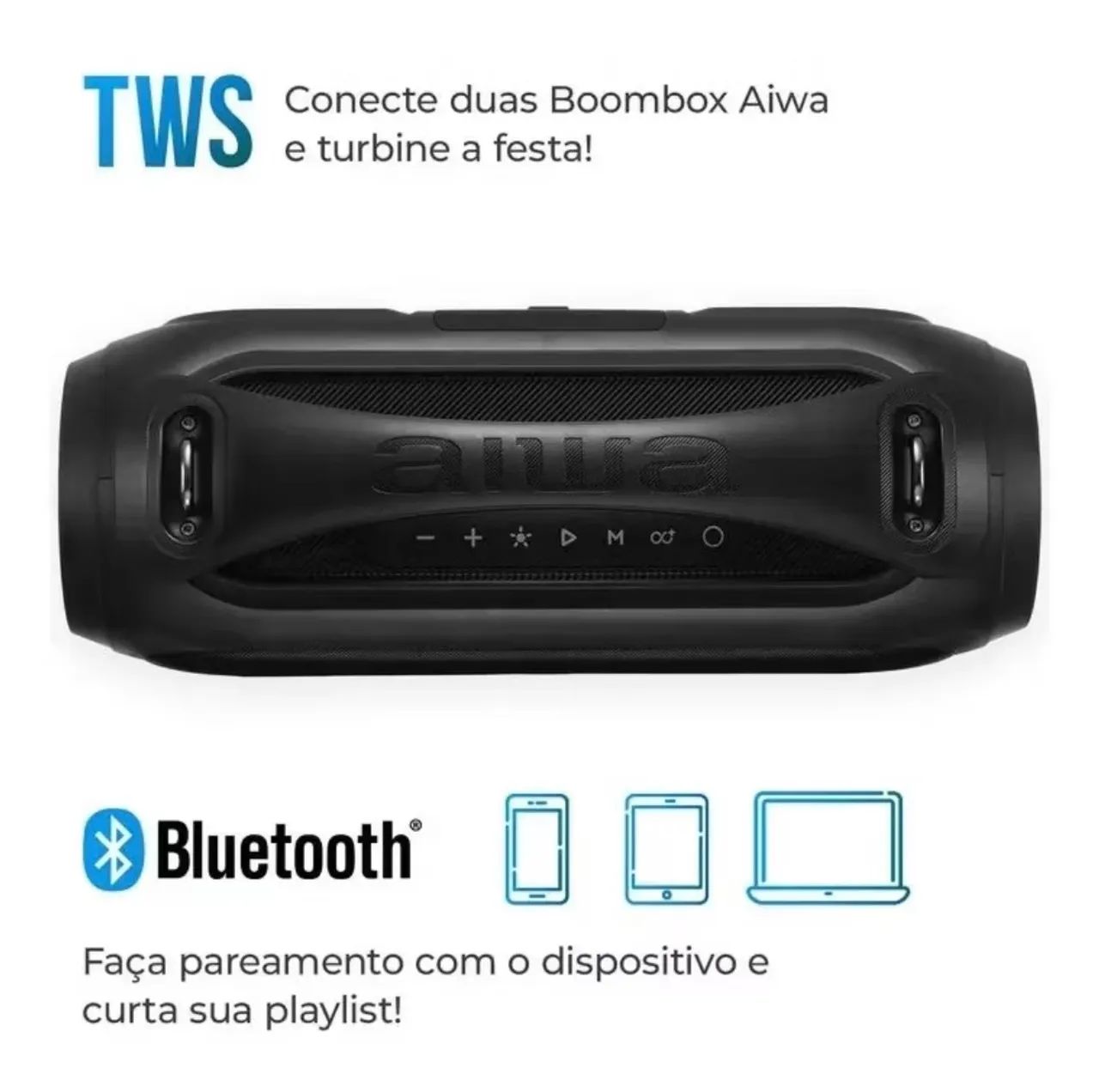 Boombox aiwa bbs02 50w - Foto 2