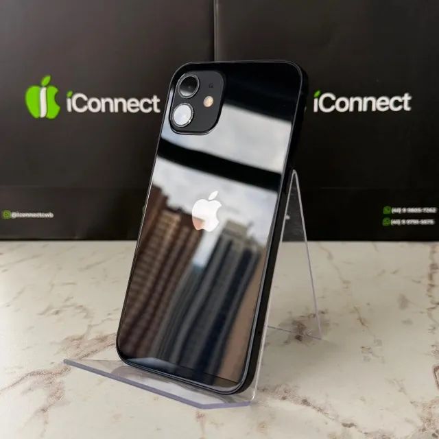iPhone 12 Preto 64GB Seminovo| ACOMPANHA BRINDES + PARCELAMENTO