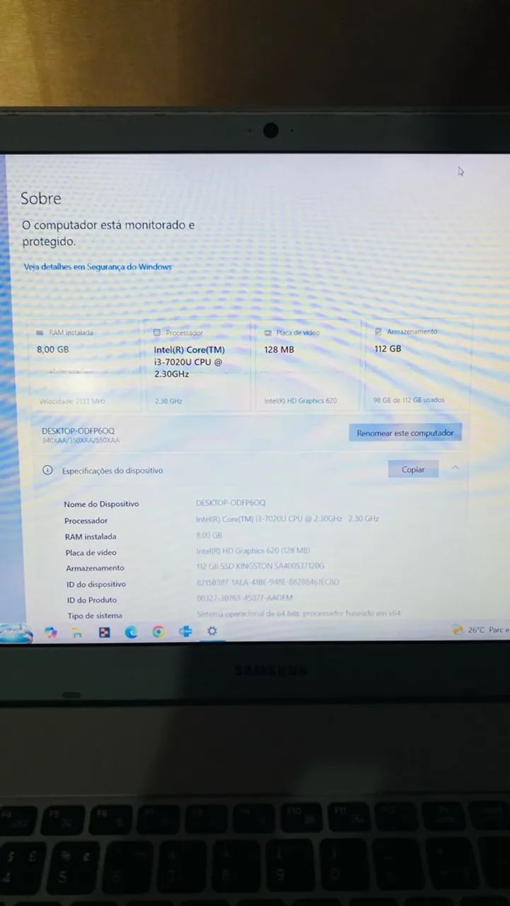 Notebook Samsung  - Foto 2