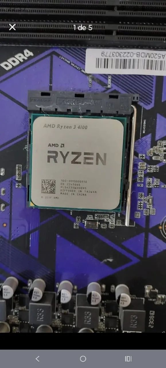 KIT Placa Mãe Mancer a520m-DB + Processador Ryzen 3 4100 - Foto 2