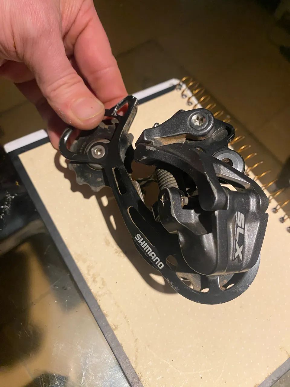 Câmbio traseiro shimano SLX 9 velocidades praticamente zero!! - Foto 2