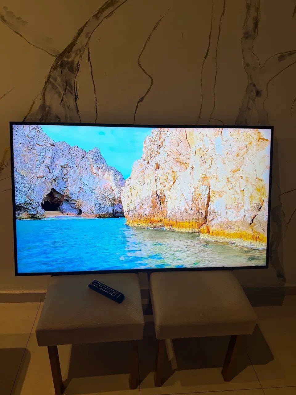 Smart tv Samsung 55 polegadas 4K - Foto 2