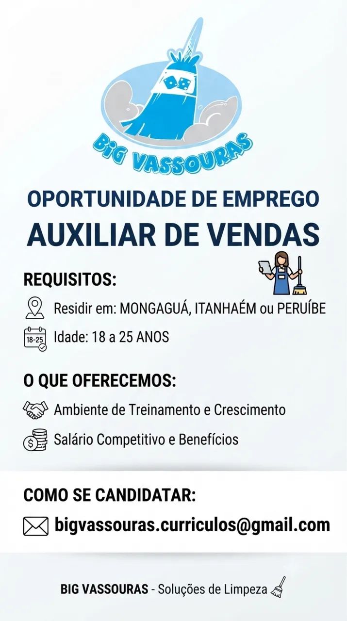 Auxíliar de Vendas 