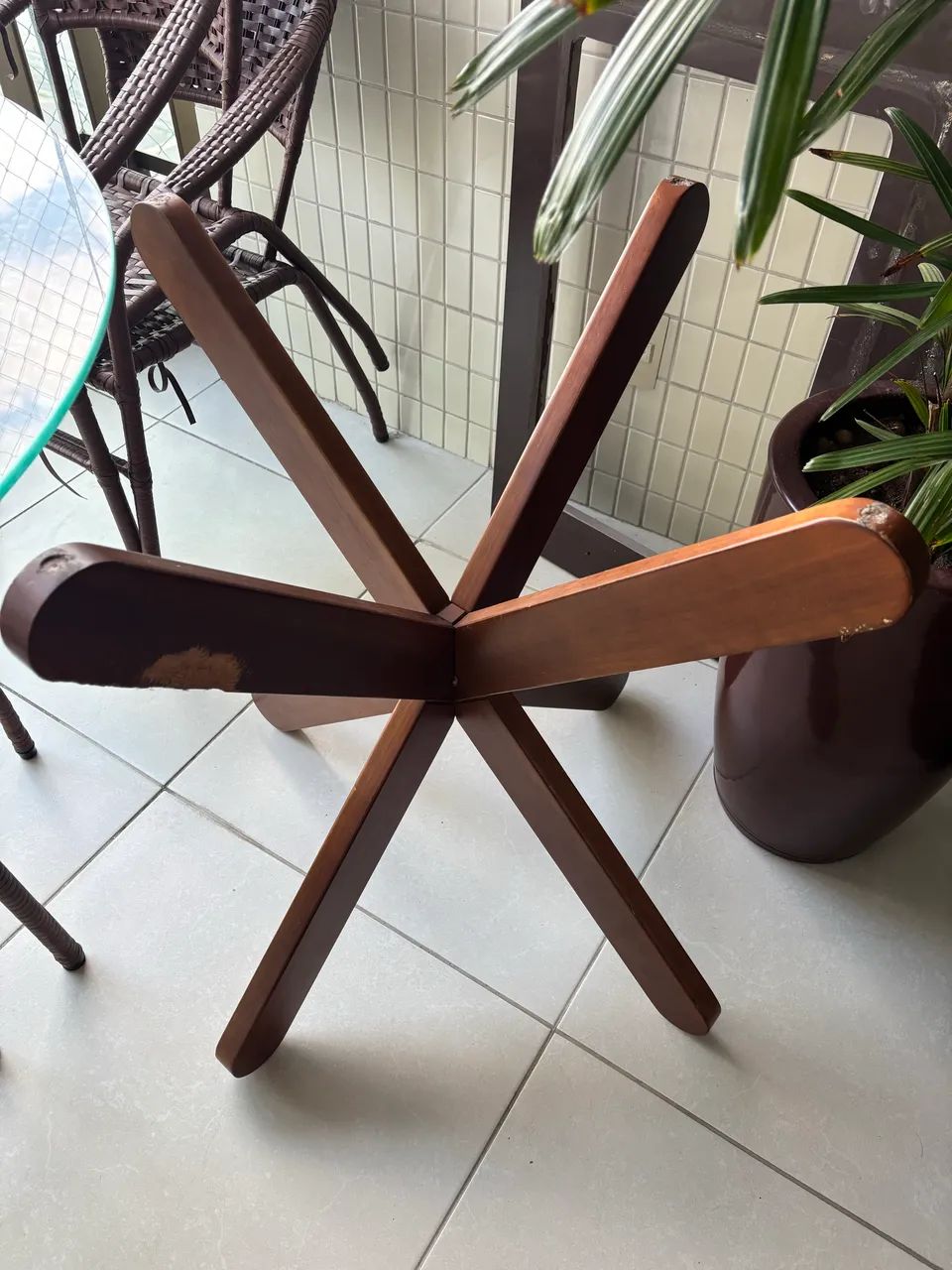 Base de mesa de madeira valor negociavel