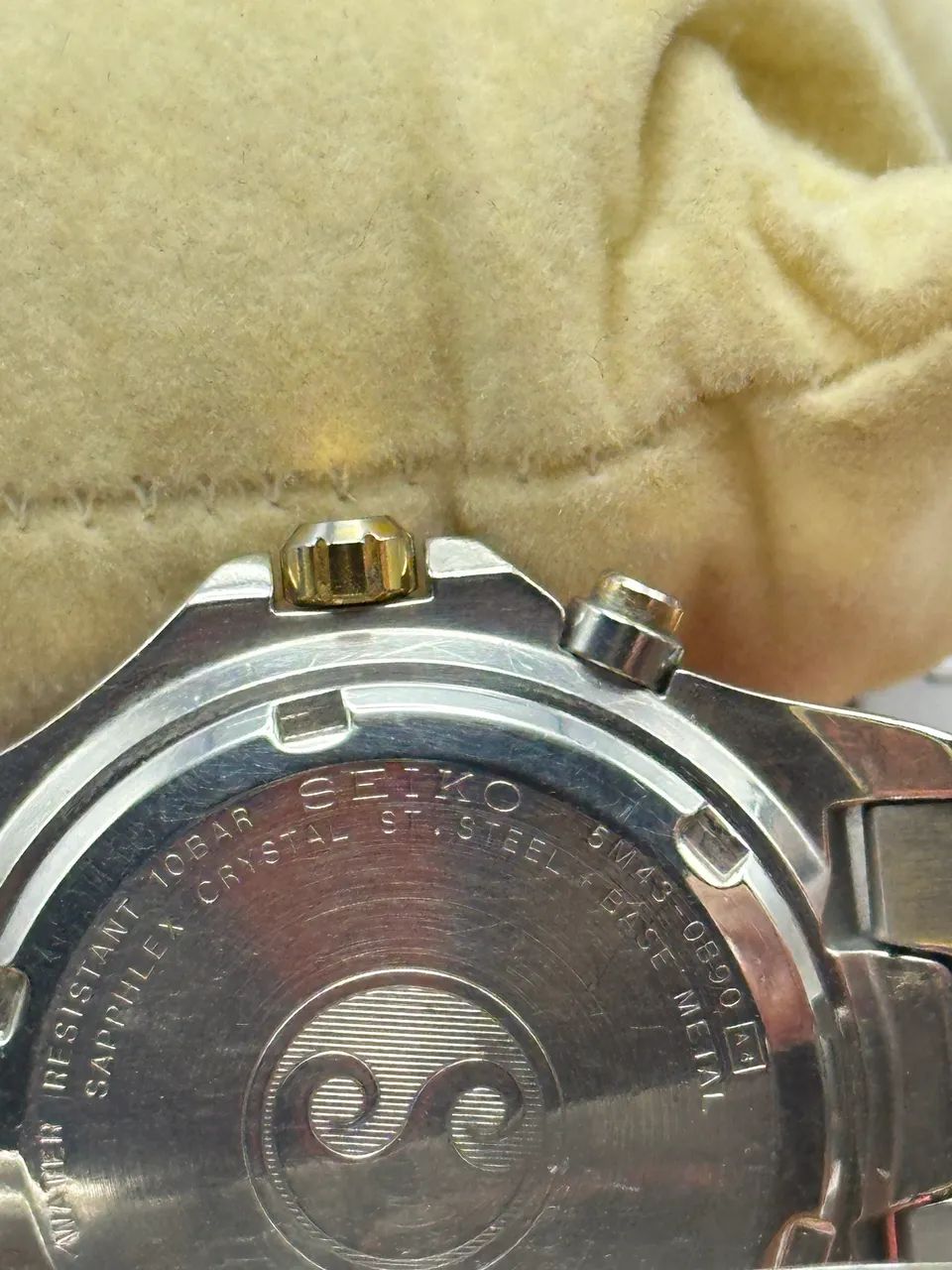 Relógio seiko Kinetic 39mm aço  - Foto 3
