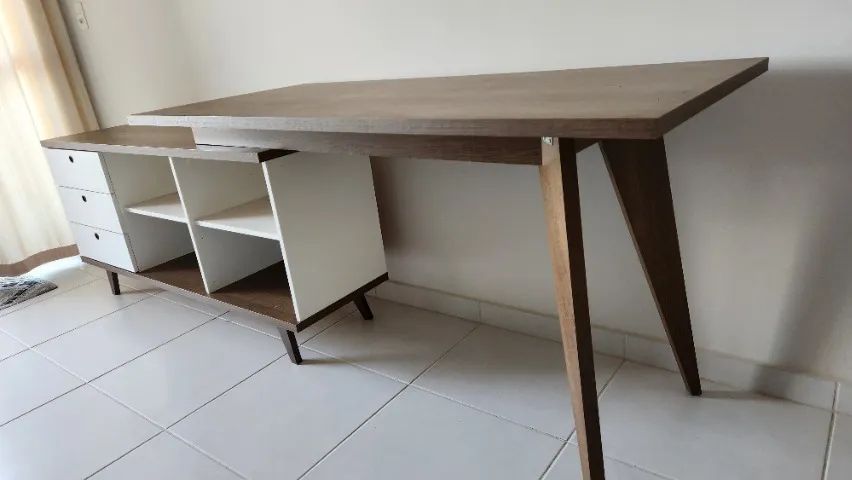 Mesa Computador com 3 gavetas  - Foto 2
