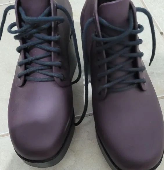 bota melissa stellar roxa 36 - Foto 3