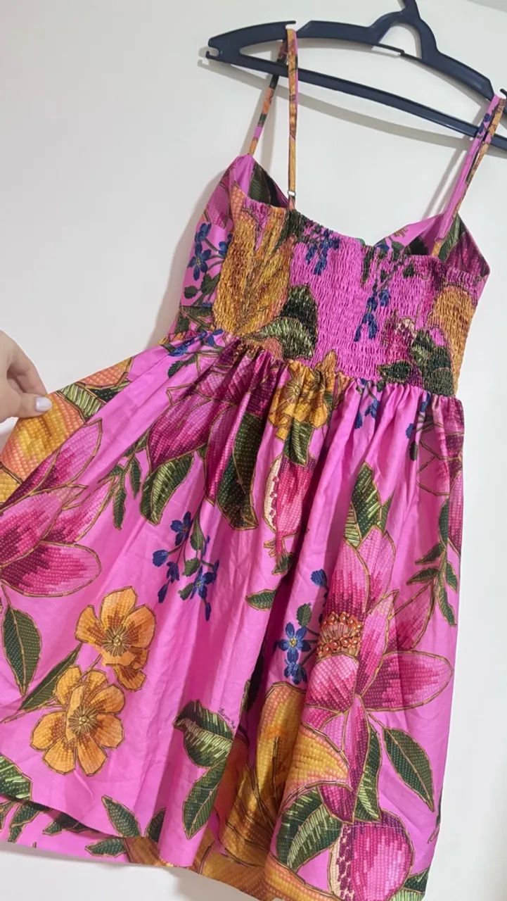 Vestido Curto Estampado Fruta de Verão - Foto 3