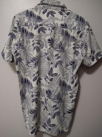 Camisa Maresia Havaiana com detalhe em couro - Foto 3