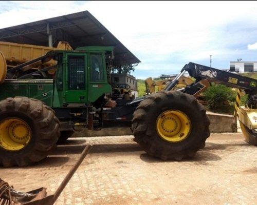 Skidder john deere, modelo 848h,