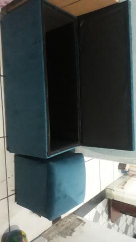 Puff baú aparti de 80