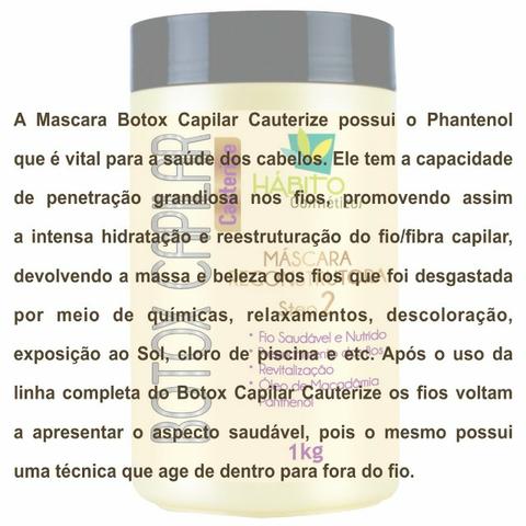 Máscara Reconstrutora e Cauterização Botox Bittes Cosméticos 096473 - Foto 3