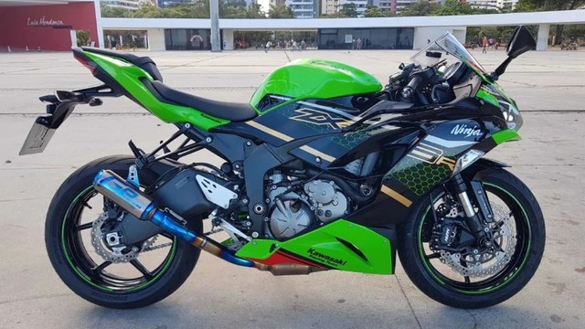 Escapamento Esportivo Titânio GP Lougan Rs Kawasaki Ninja ZX6 R