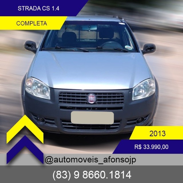 VENDE-SE FIAT STRADA WORKING 1.4 FLEX CS ANO 2013 COMPLETA