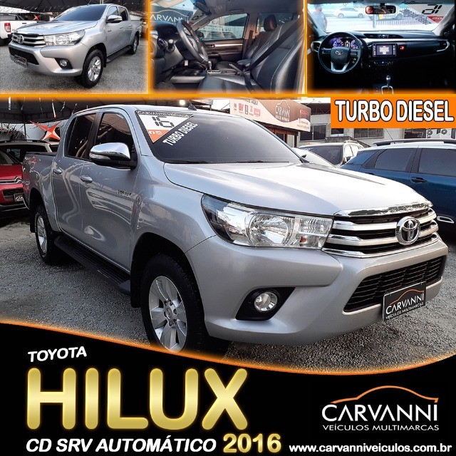 TOYOTA HILUX CD SRV AUTOMÁTICO 2016 TURBO DIESEL