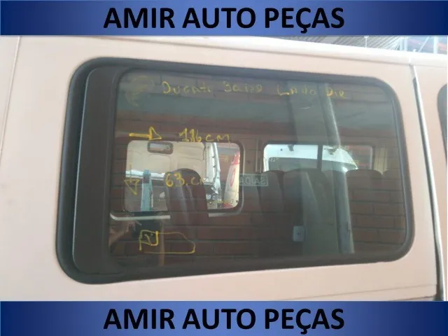 Vidro Traseiro Lado Direito Fiat Ducato Teto Baixo