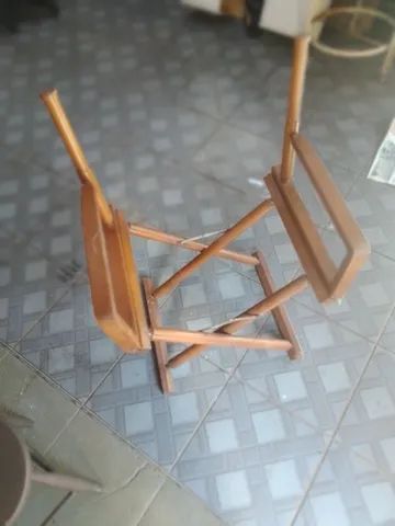 Cadeiras antigas de diretor pra restaurar. - Foto 2