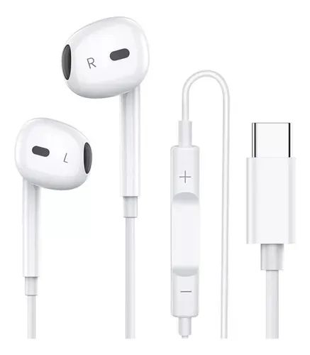 Fone De Ouvido Tipo C Microfone Samsung Xiaomi iPhone 15 Cor Branco - Loja Natan Abreu 