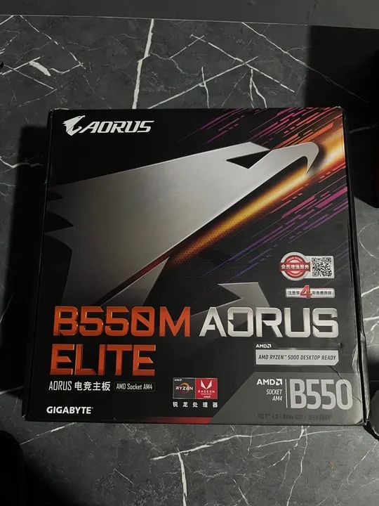 Placa mãe Gigabyte B550M AORUS Elite - Foto 2