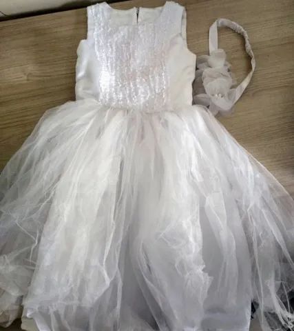 Vestido branco batizado 