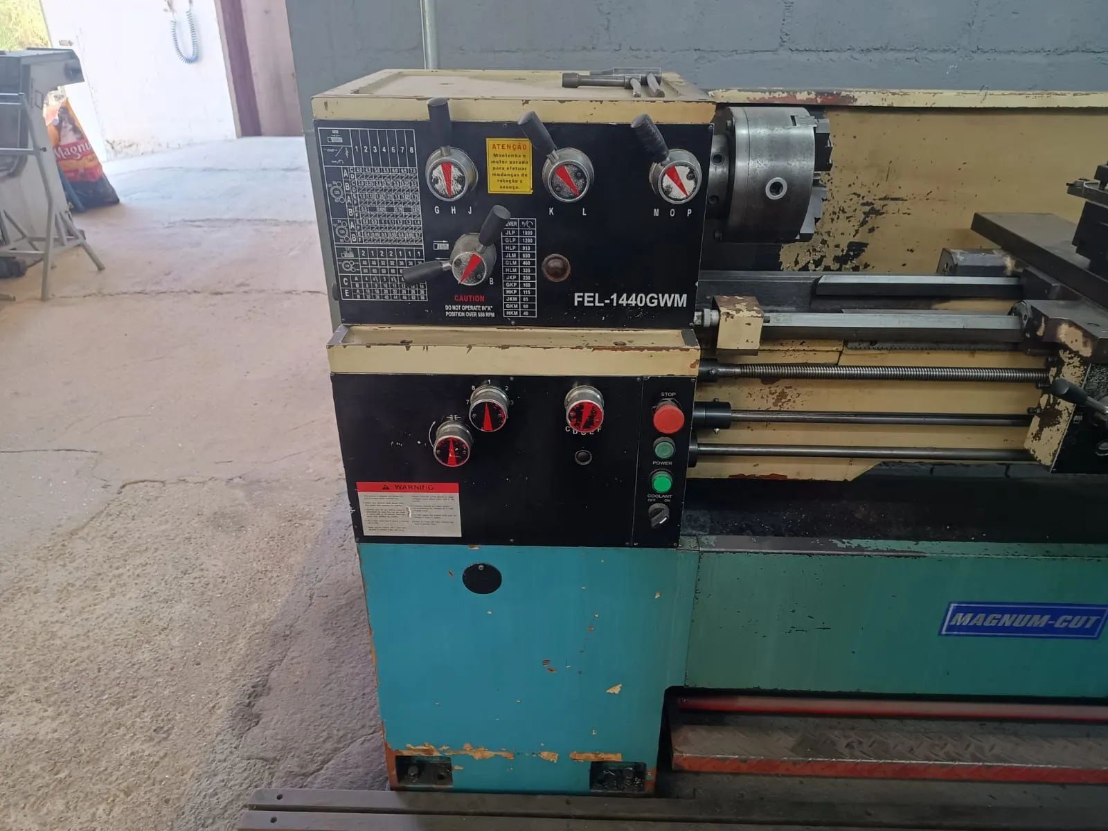 Torno Mecânico Magnum- CUT modelo fel-1440 Gwm - Foto 4