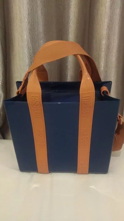 Bolsa melissa Dulce bag azul grande tote 