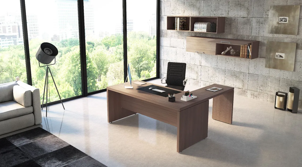 Mesa de escritório em L